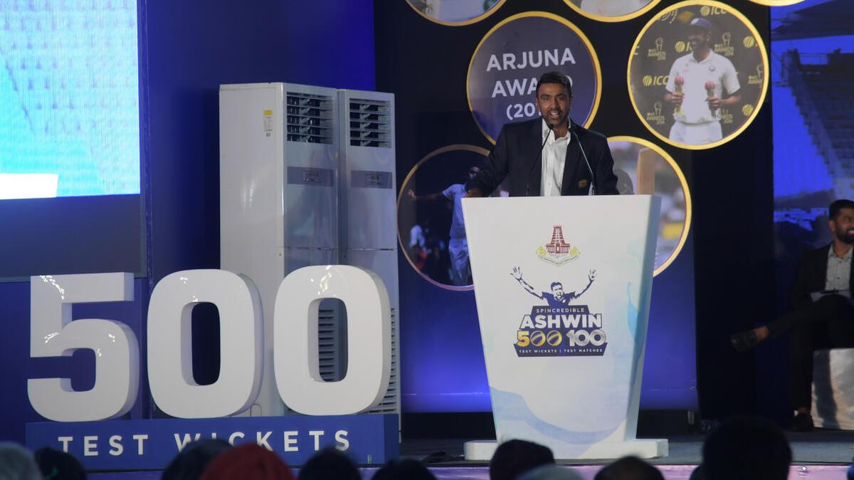 Kumble hails Ashwin as one of India’s greatest match-winners during felicitation ceremony organised by TNCA